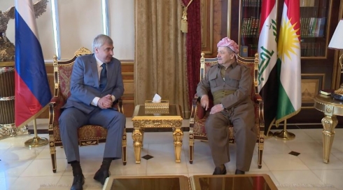 Serok Barzanî pêşwaziya Balyozê Rûsya li Iraqê kir