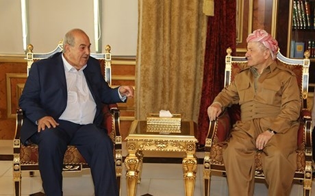 Serok Barzanî û Eyad Ellawî çar mijarên sereke gotûbêj kirin