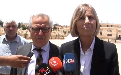 Şandeke Fransayê serdana Rojavayê Kurdistanê kir