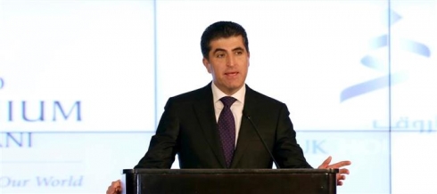 Peyva serokwezîr di merasima vekirina pirojeyê Şarî Ciwan li Silêmaniyê