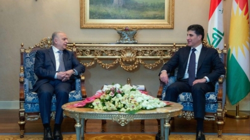 Serokê herêmê û wezîrê derve yê Îraqê civiyan