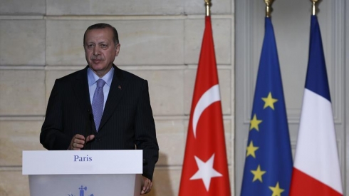 Erdogan dê seredana Fransayê bike