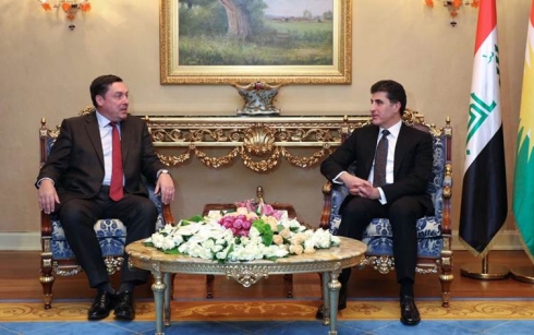 Serokê Herêma Kurdistanê û Balyozê Brîtanya rewşa Sûriye û Iraqê gotûbêj kirin