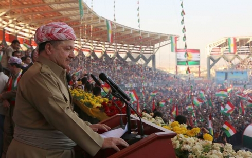 Serok Barzanî: Ala Kurdistanê sembola yekbûna me ye