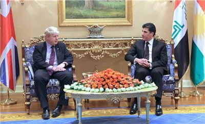PM Barzani receives the Mayor of London, Boris Johnson