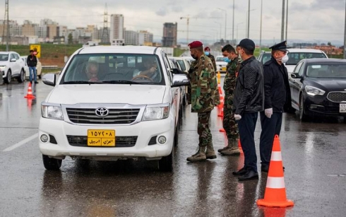 Kurdistan: Qedexeya hatinûçûnê di navbera parêzgehan de hat dirêjkirin