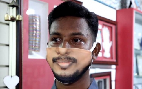 Li Hîndistanê wêneyên mirovan li ser maskan tê danîn