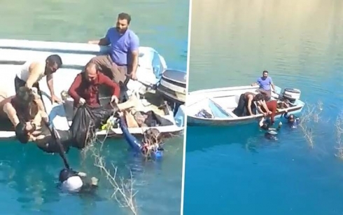 Kur û keçek ên evîndar xwe avêtin çem û xwe kuştin