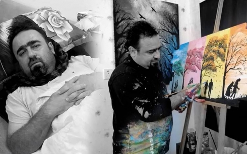 Peykersazê Kurd ê peykerê Coronayê danîbû bi Coronayê canê xwe ji dest da