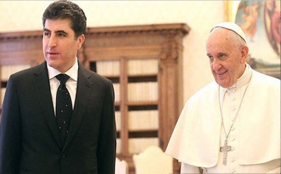Italy, Pope voice support in meetings with PM Barzani 