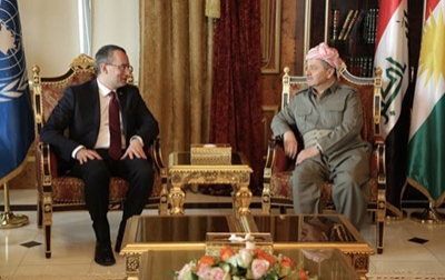 President Barzani Receives U.N. Special Envoy to Iraq‏ 