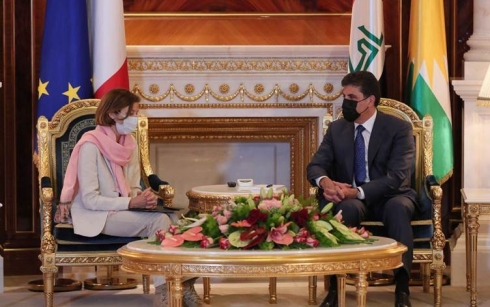 Nêçîrvan Barzanî: Fransayê di qonaxên dijwar de piştgiriya Kurdistanê kir