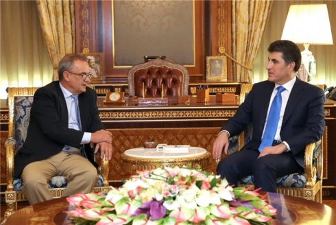 Serokwezîr pêşwaziya Balyozê Îspanya li Îraqê dike