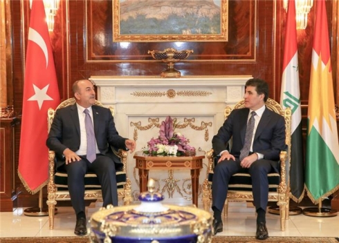 Nêçîrvan Barzanî û Çavuşoglu civiyan