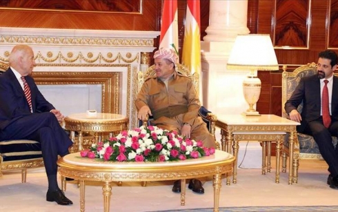 Konsulxaneya Amerîkayê wêneyên lîderên Kurd ên li gel Biden belav kir