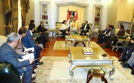 Serokê Parlamentoya Kurdistanê pêşwaziya Zana û Onder kir