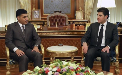 Nêçîrvan Barzanî pêşwaziya Balyozê Suidiya li Îraqê dike