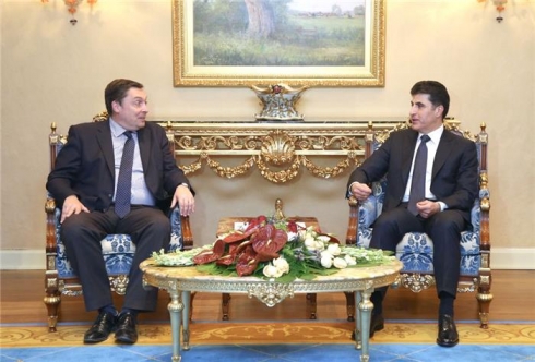 Barzanî û Balyozê Brîtanyayê pirosesa hilbijartina parlamentoya Îraqê gotûbêj dikin