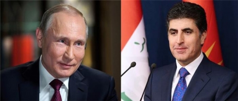 Naveroka civîna Serokwezîr Barzanî û Serok Vladimir Putin