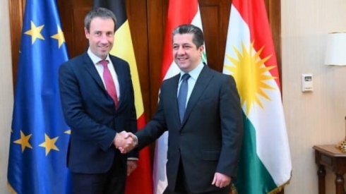 Serokwezîrê Kurdistanê li gel wezîrê derve yê Beljîkayê civiya