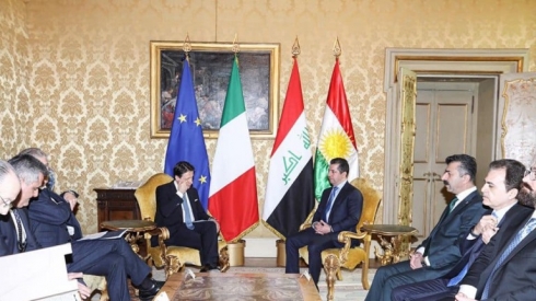 Îtalya têkiliyên xwe li gel Kurdistanê bihêz dike