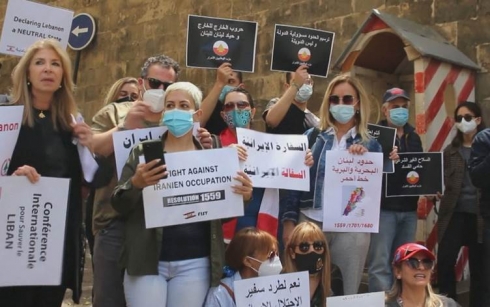 Xelkê Lubnanê xwepêşandanan li dijî Îranê dikin