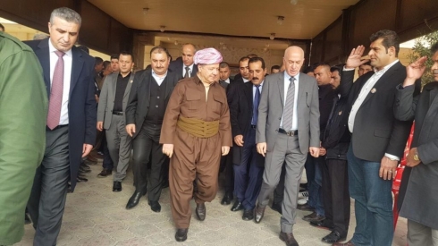 Serok Barzanî beşdarî li serxweşiya Mamosta Mihemed Mela Qadir kir