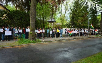 Kurds in Germany rally in support of Mahabad protests