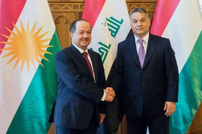 Hungary greets Barzani, supports independence 