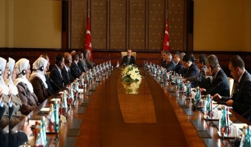 Erdogan ligel şandeke Kurdên Êzdî civiya