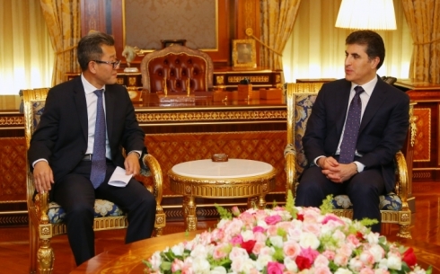 Serokê Herêma Kurdistanê pêşwazî li konsolê giştî yê Komara Gel a Çînê kir