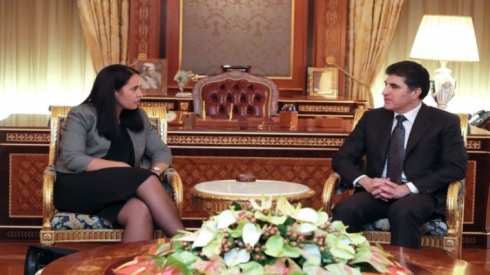 Nêçîrvan Barzanî ligel Balyoza Newzelandayê civiya