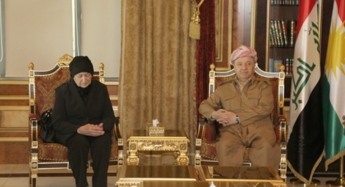 Serok Barzanî pêşwazî li malbata Wekîl Mistefayev kir