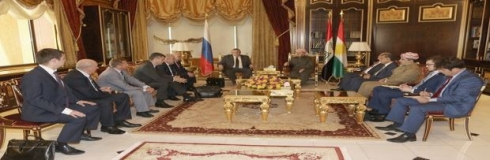 Serok Barzanî li gel Konsulusê Rûsyayê yê li Bexdayê civiya