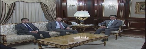 Nêçîrvan Barzanî û Franck Becker civiyan