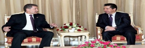 Mesrûr Barzanî û Bruno Saccomanî civiyan