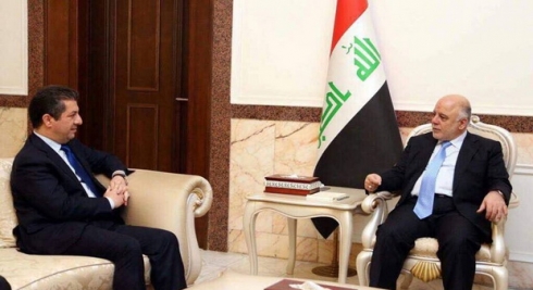 Mesrûr Barzanî û Ebadî tekez li ser hevkariya navbera pêşmerge û artêşa Îraqê dikin