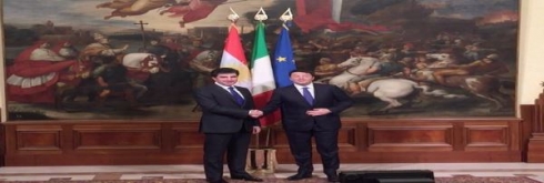 Her du Serokwezîrê Kurdistan û Îtalyayê civiyan