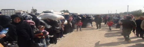 Şêniyên Şewhbayê ji ber artêşa Tirkiye û çekdarên hevpeymanên vî koç dikin