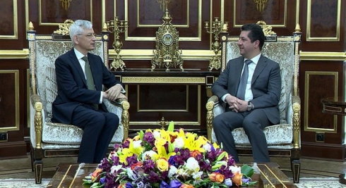 Mesrûr Barzanî û Marc Barety civiyan