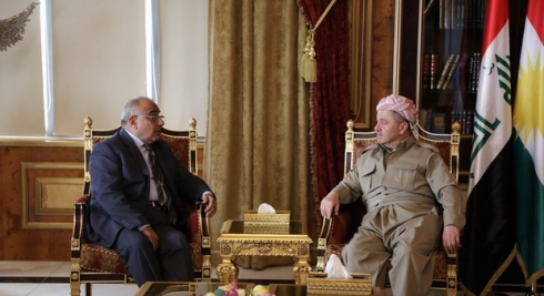 Serok Barzanî pêşwaziya Adil Abdulmehdî kir