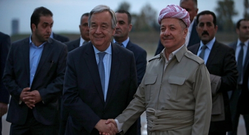 Serok Barzanî biryara referandûmê pêşkeşî NY dike