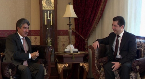 Mesrûr Barzanî li gel balyozê Kuwaitê civiya