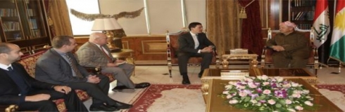 Serok Barzanî li gel heyeteke komîteya hawar hatinê ya navnetewî civiya