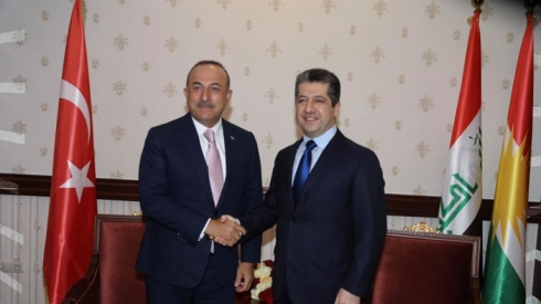 Mesrûr Barzanî li gel wezîrê derve yê Tirkiyeyê civiya