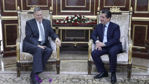 Mesrûr Barzanî û Andrew Peek behsa bihêztir kirina têkiliyên heyî kir