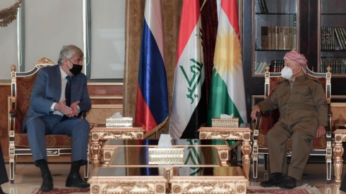 Serok Barzanî pêşwaziya Balyozê Rûsya li Iraqê kir