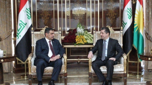 Serokwezîrê Kurdistanê û wezîrê berevanî yê Îraqê civiyan