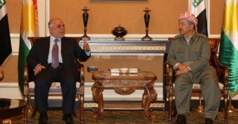 Mesûd Barzanî bi Heyder Ebadî re hevdîtin pêk anî