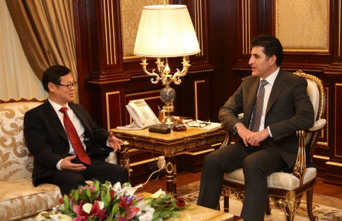 Serokwezîr kar û çalakiyên konsulê Komara Çînê li Herêma Kurdistanê bilind dinirxîne